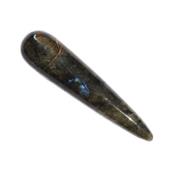 Pointe ou Bâton de Massage en Labradorite Lisse (10 cm environ)