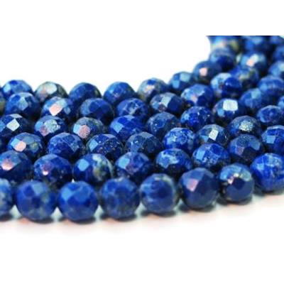 Lapis-lazuli Perle Ronde Facettée Percée 6 mm - 128 Facettes (Lot de 20 perles)