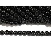 Obsidienne Oeil Céleste Perle Ronde Lisse Percée 4 mm (Lot de 20 perles)