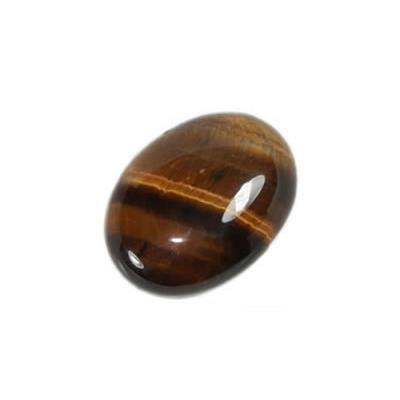 Oeil de Tigre cabochon pierre polie 25x18 mm