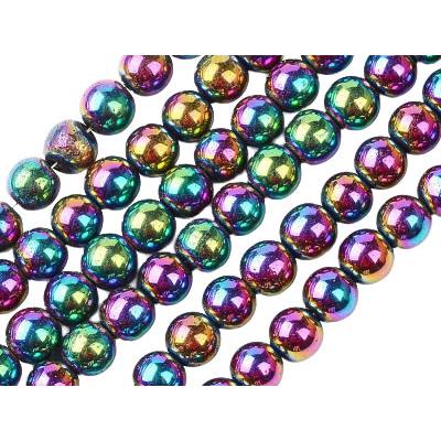 Hématite électrolytique Perle Ronde Lisse Percée 4 mm (Lot de 20 perles)