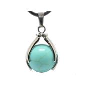 Pendentif Boule en Turquoise Entre les mains (2,7x1,8 cm) Romantic