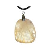 Pendentif de Citrine pierre plate