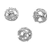 Perle Ronde Collant 4 mm en Argent 925 (Lot de 5 perles)
