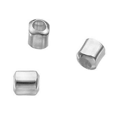 Séparateur Carré Lisse 2x2,5 mm en Argent 925 (Lot de 10 séparateurs)