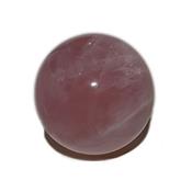 Boule en pierre de Quartz Rose (4 cm) avec socle