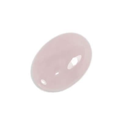 Quartz Rose cabochon pierre polie 25x18 mm