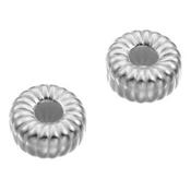 Séparateur Cylindre avec Rainures 6x3 mm en Argent 925 (Lot de 5 séparateurs)
