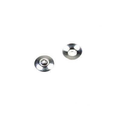 Coupelle Lisse de 6 mm avec trou en Argent 925 (Lot de 5 coupelles)