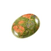 Unakite cabochon pierre polie 25x18 mm