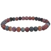 Bracelet Agate Crazy Lace Crack en Pierre Boule de 6 mm