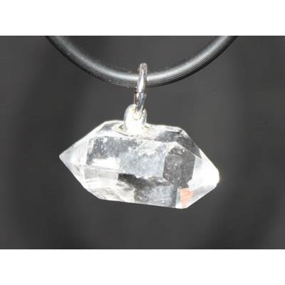 Cristal de Roche Diamant Chine Pendentif pointe brute