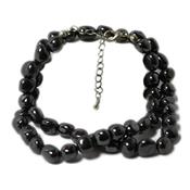 Collier Hmatite pierres roules