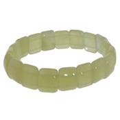 Bracelet Jade de Chine en Pierre Plaquette de 10x15 mm