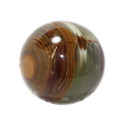 Boule en pierre d'Onyx (3,5 cm) avec socle