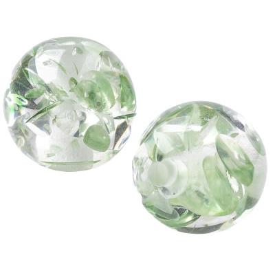 Perle en Résine Verte Lisse 6 mm (Par Lot de 10 Perles)