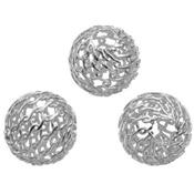 Perle Ronde Collant 8 mm en Argent 925 (Lot de 5 perles)