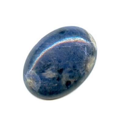 Sodalite cabochon pierre polie 40x30 mm