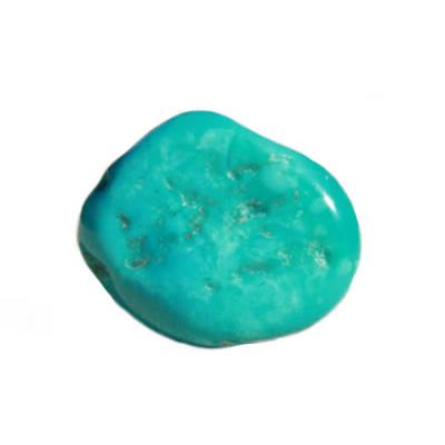 Turquoise galet pierre roulée (Plaquette)