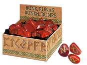 Esotérisme Lot d'un Pendule Séphoroton Aventurine Verte et Runes Jaspe Rouge