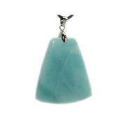 Pendentif d'Amazonite du Brésil pierre plate Trapezoid