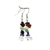 Boucles d'Oreilles 7 Chakras style Baroque