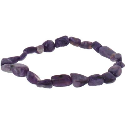 Bracelet Charoïte en Pierres Roulées