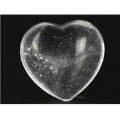 Cristal de Roche galet pierre Coeur (4,5 cm)
