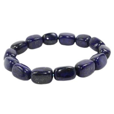 Bracelet Lapis Lazuli en Pierres Roulées