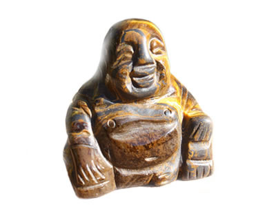 sculpture de boudha en oeil de tigre Boudhas Objets déco