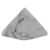 Pyramide en pierre d'Howlite Blanche (4 cm)