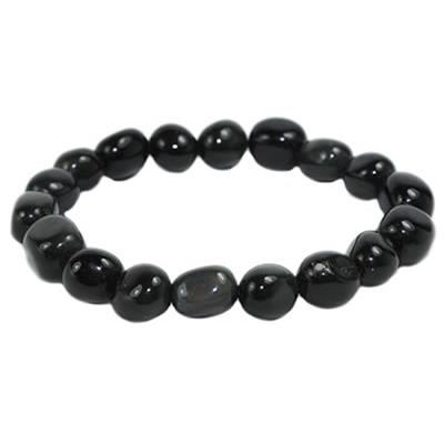 Bracelet Obsidienne Oeil Céleste en Pierres Roulées