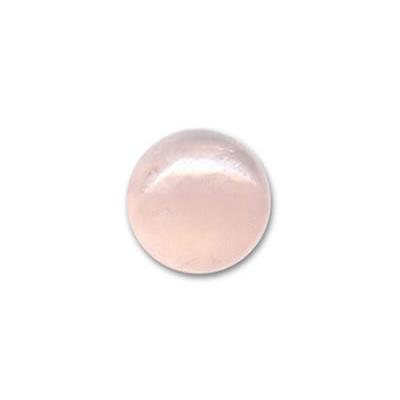 Cabochon rond 8 mm en Quartz Rose Pierre gemme