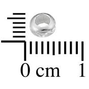 Séparateur Cylindre Facettée 5x2,5 mm en Argent 925 (Lot de 5 séparateurs)