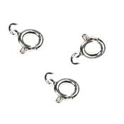 Fermoir Rond à ressort 6 mm et Anneau ouvert en Argent 925