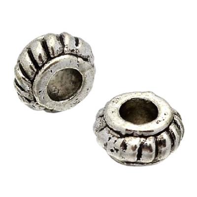 Séparateur Rondelle 4 x 2 mm de Perles style Tibétain (Par Lot de 2)