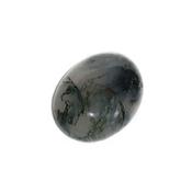 Agate Mousse cabochon pierre polie 25x18 mm