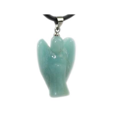 Pendentif Ange en pierre d'Amazonite du Brésil (2 cm)