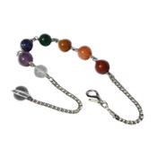 Chaînette 7 Chakras pour pendules