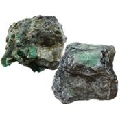 Emeraude pierre brute (Sachet de 350 grammes - 2 Pierres naturelles)