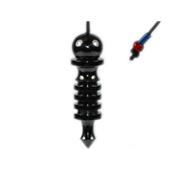Pendule Isis témoin en métal noir