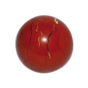 Boule en pierre de Jaspe Rouge (4 cm) avec socle