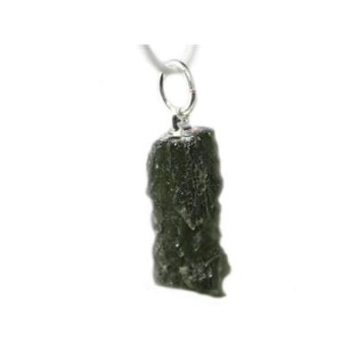 Moldavite Pendentif pierre brute