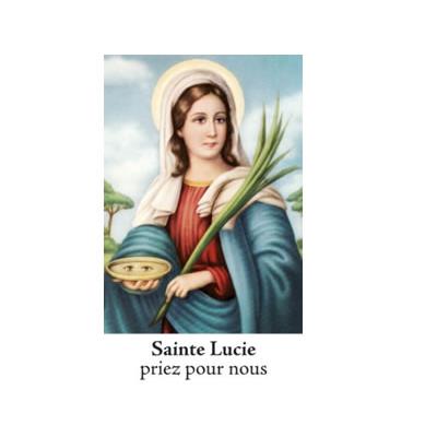 Bougie de Neuvaine avec prière Sainte Lucie Guérison