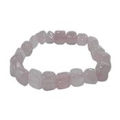 Bracelet Quartz Rose en Pierres Roulées