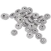 Séparateur Rondelle 5 x 1,5 mm de Perles style Tibétain (Par Lot de 2)