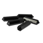 Pointe d'Acupuncture et de Massage en Tourmaline Noire bi terminée (32x8 mm)