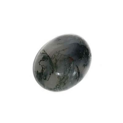 Agate Mousse cabochon pierre polie 25x18 mm