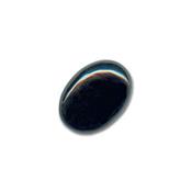 Agate Noire cabochon pierre polie 18x13 mm