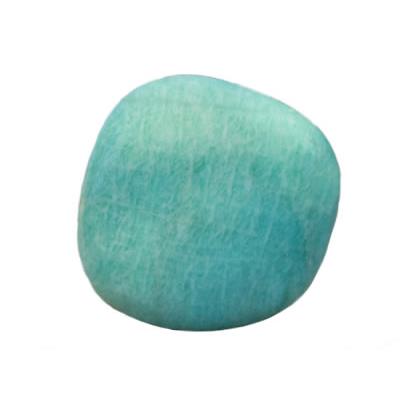 Amazonite du Brésil galet pierre plate (3 à 4 cm)